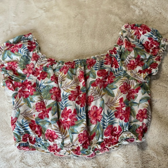 American Eagle floral top. Size large - Picture 3 of 6